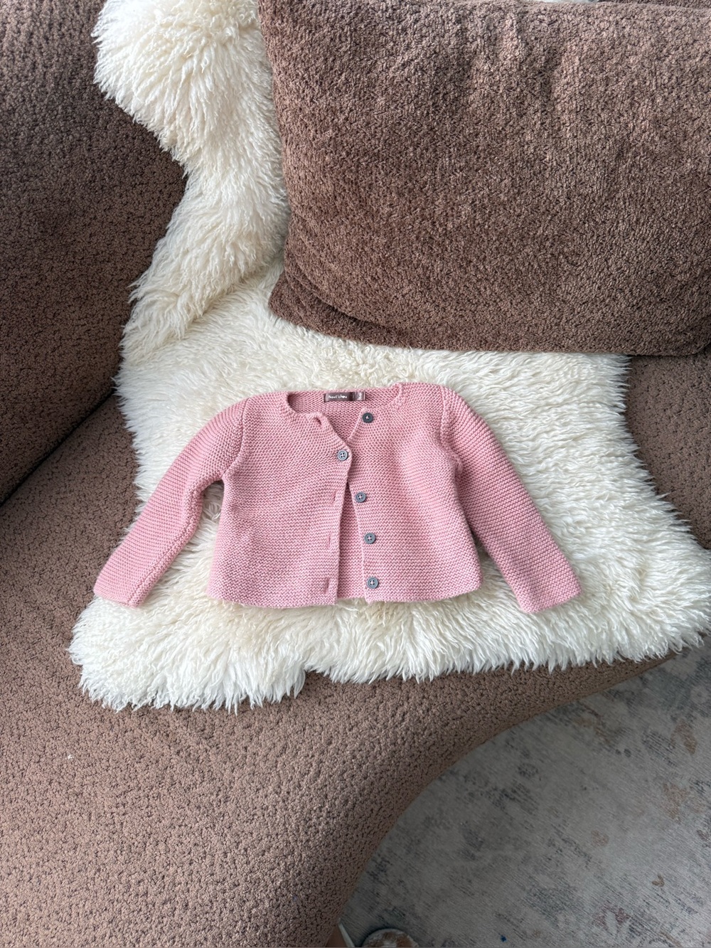 Bout’Chou Wool Blend Knit Cardigan